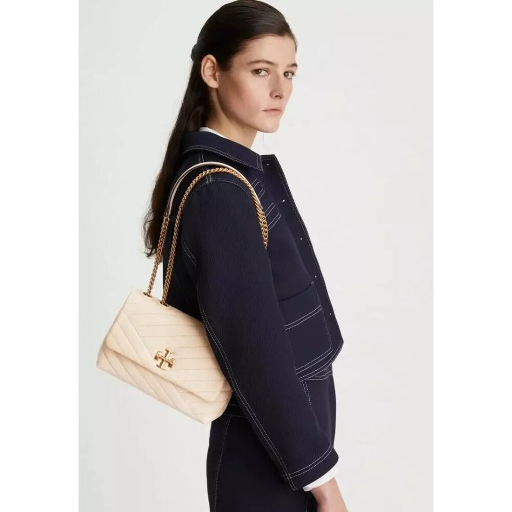 Tory Burch Cream Quilted Bag